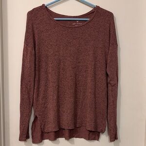 American Eagle Outfitters Soft & Sexy Plush Long-Sleeve Top
